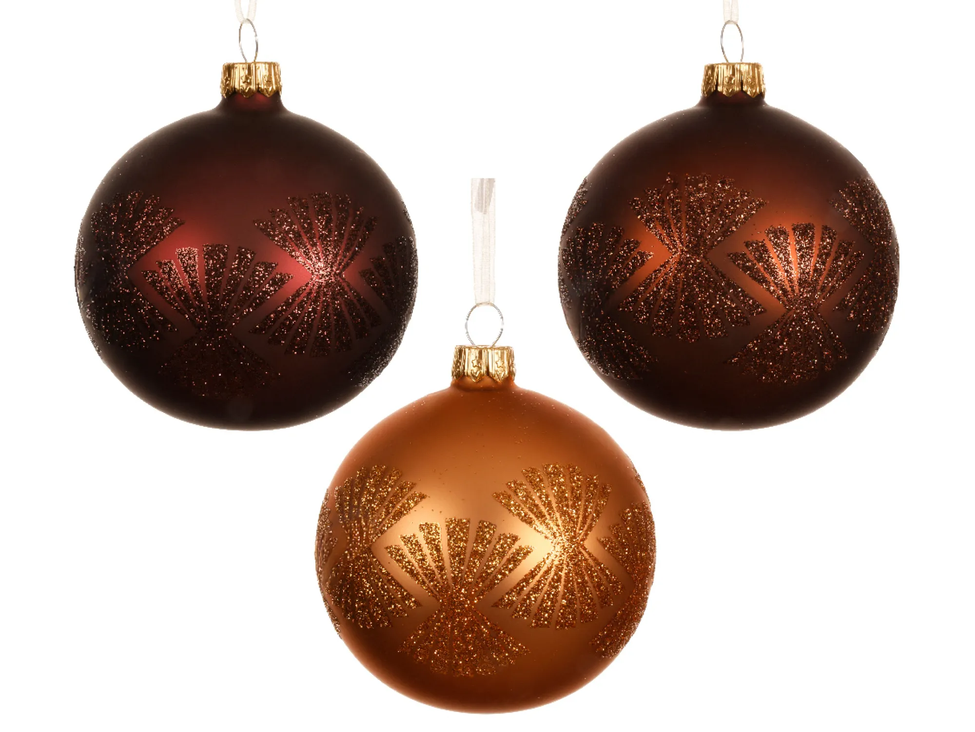 Kerstballen|Thema Luxury|ohgreen Kerstbal glas mat kerstdecoratie