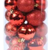Kerstballen|ohgreen Kerstbal kerstrood (30sts)