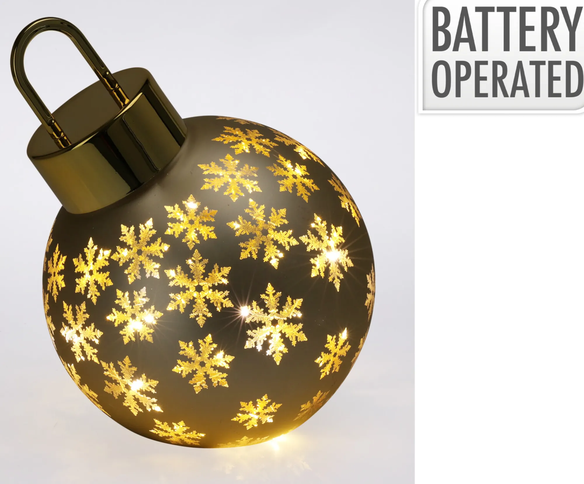 Deco Verlichting Binnen|ohgreen Kerstbal met led 20cm