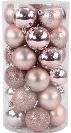 Kerstballen|ohgreen Kerstbal oudroze (30sts)