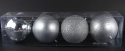 Kerstballen|ohgreen Kerstbal zilver (4sts)