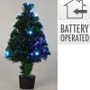 Deco Verlichting Binnen|ohgreen Kerstboom 45cm fiber optic