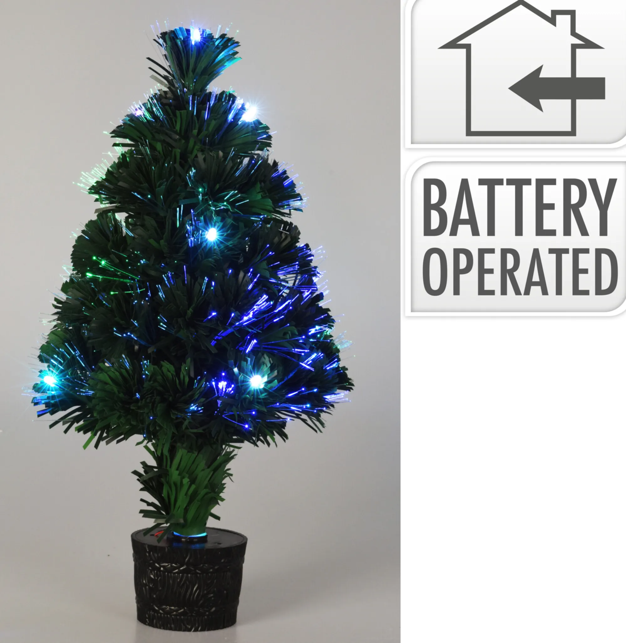 Deco Verlichting Binnen|ohgreen Kerstboom 45cm fiber optic