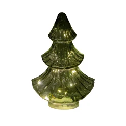 Deco Verlichting Binnen|ohgreen Kerstboompje glas 10led