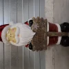 Beelden|ohgreen Kerstman Welcome bordje met lichtjes