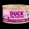 Kat Voeding|ohgreen Kitten eend&kip in saus 85g