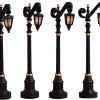 Lemax Kerstdorpen|ohgreen Koloniale straatlantaarn, set van 4, zonder (4,5v)