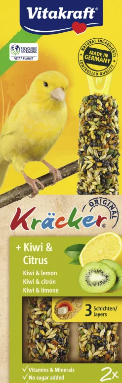 Vogels Voeding|ohgreen Kräcker® kiwi & citrus| 2stuks| kanaries