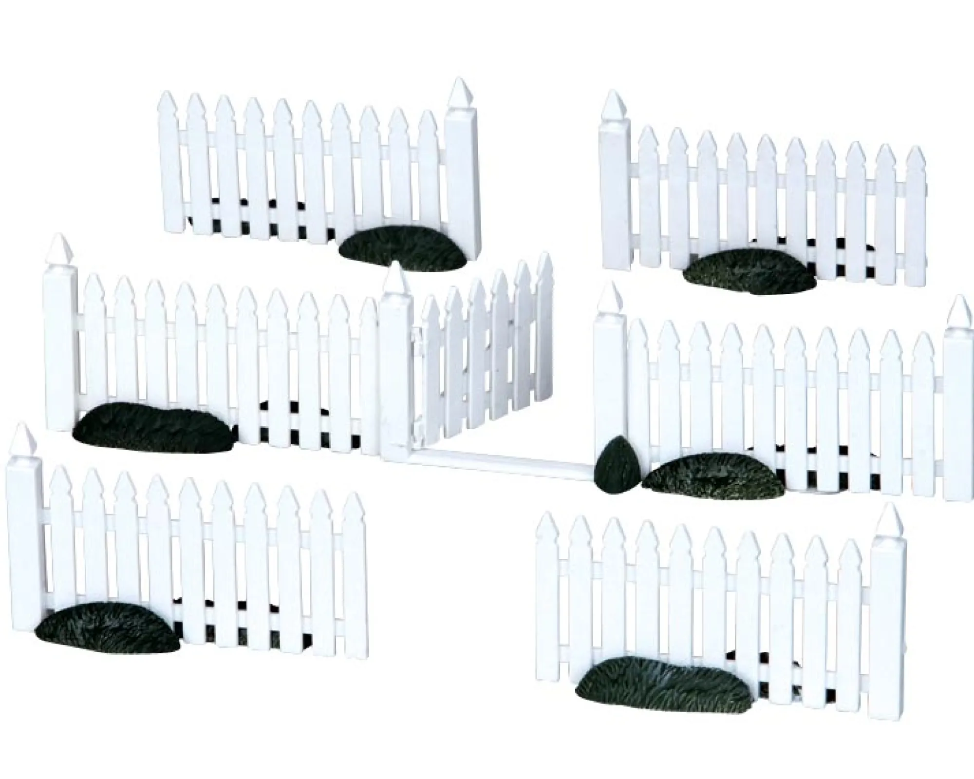 Lemax Kerstdorpen|ohgreen Kunststof schutting, set van 7