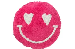 Sfeermakers|ohgreen Kussen smiley getuft katoen roze/wit