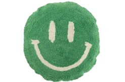 Sfeermakers|ohgreen Kussen smiley getuft katoen groen/wit