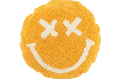 Sfeermakers|ohgreen Kussen smiley getuft katoen oranje/wit