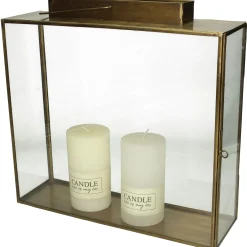 Sfeermakers|ohgreen Lantaarn messing goud 35x10x34cm