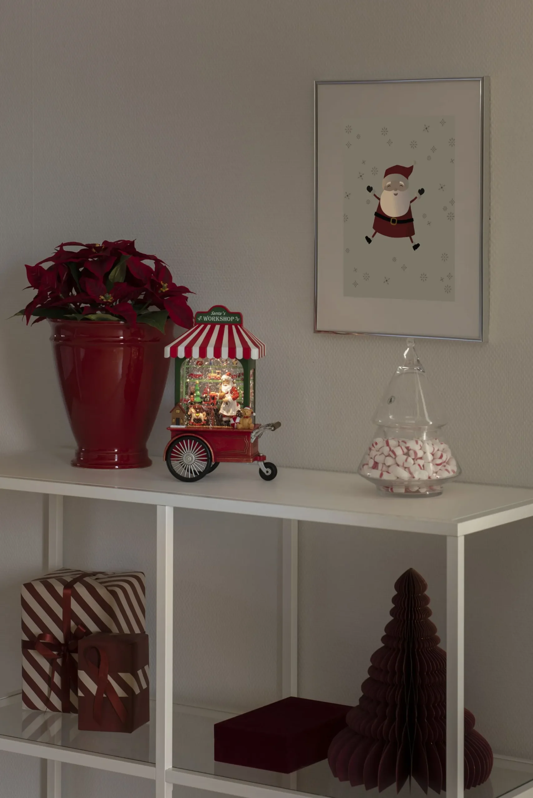 Deco Verlichting Binnen|ohgreen Led kerstlantaarn werkplaats van de kerstman