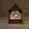 Deco Verlichting Binnen|ohgreen Led lantaarn kerstman glitterwater