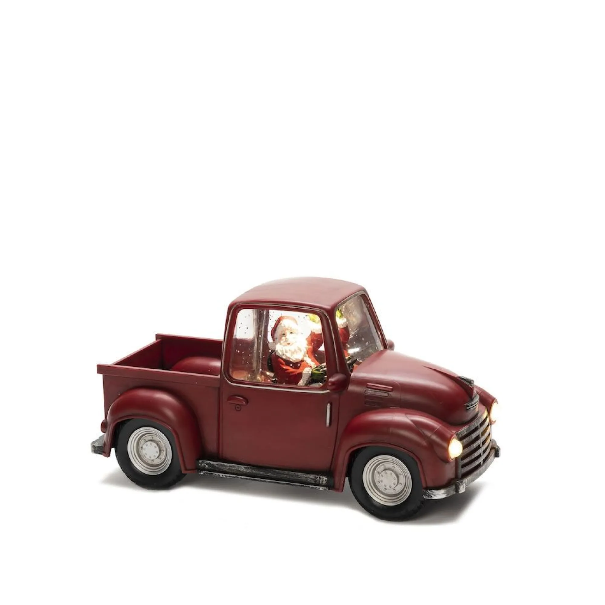 Deco Verlichting Binnen|ohgreen Led pick-up truck met kerstman als chauffeur