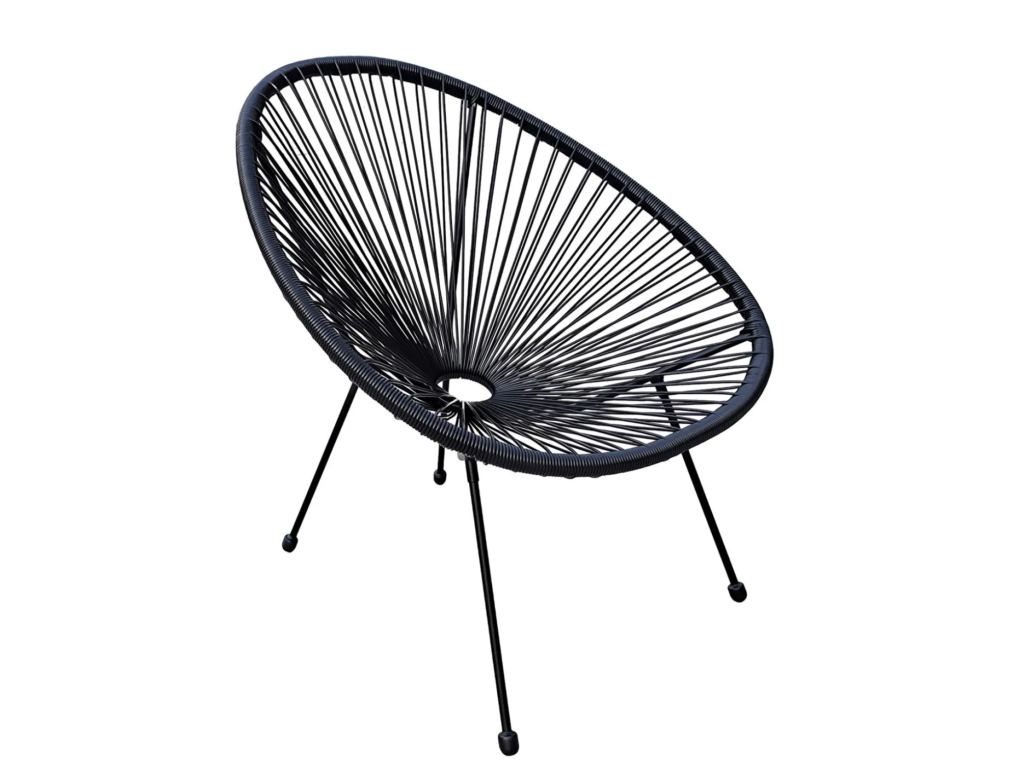 Tuinmeubelen|ohgreen Loungestoel Ibiza zwart