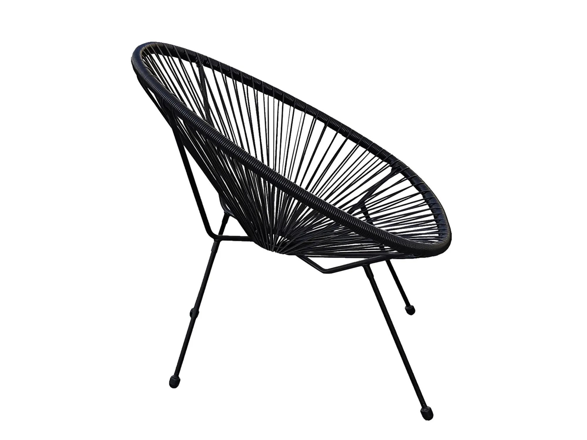 Tuinmeubelen|ohgreen Loungestoel Ibiza zwart