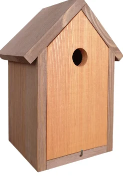 Voederhuisjes En Aanverwanten|ohgreen Mezenkast 19,5x13x27 dubbel dak bruin