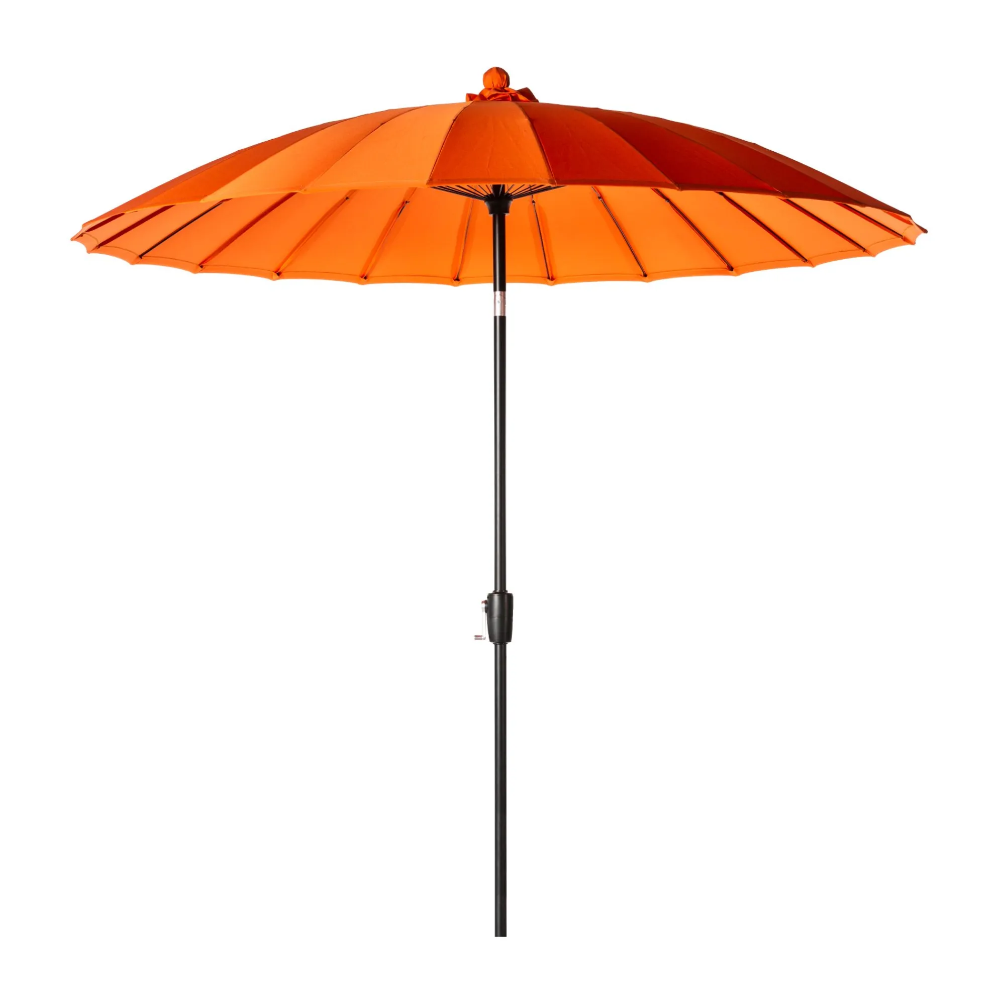 Parasol|ohgreen Mid pole Verona d250cm zwart-oranje
