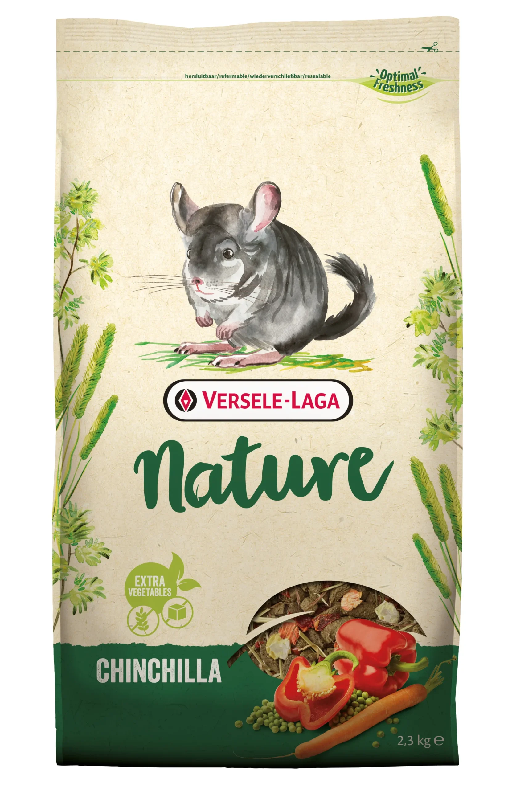 Knaagdieren Voeding|ohgreen Nature Chinchilla 2,3 kg