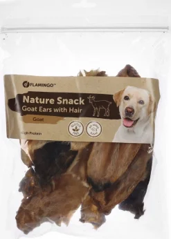 Hond Voeding|ohgreen Nature snack geitenoren met haar 200gr