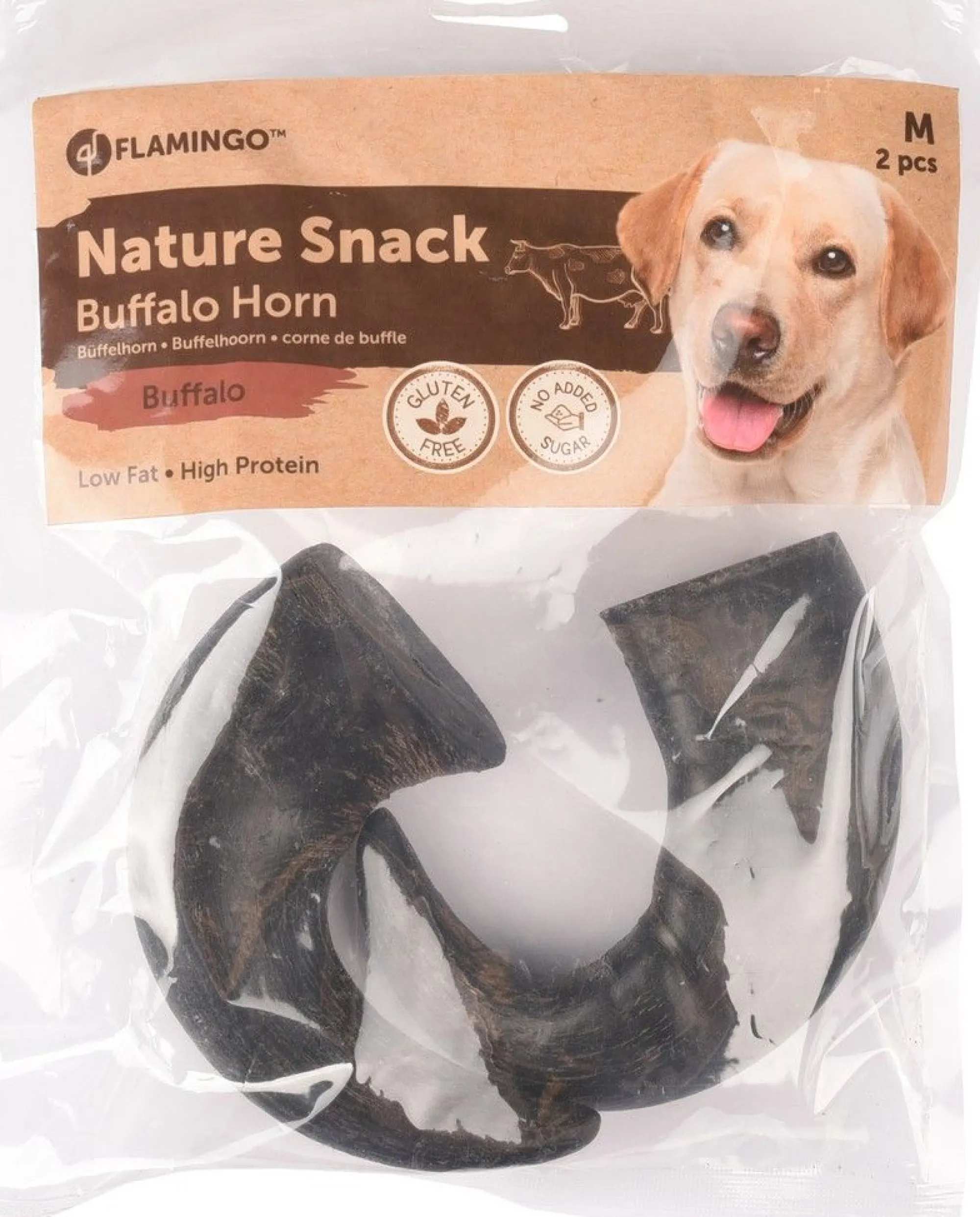 Hond Voeding|ohgreen Nature snack hoorn medium 2stuks