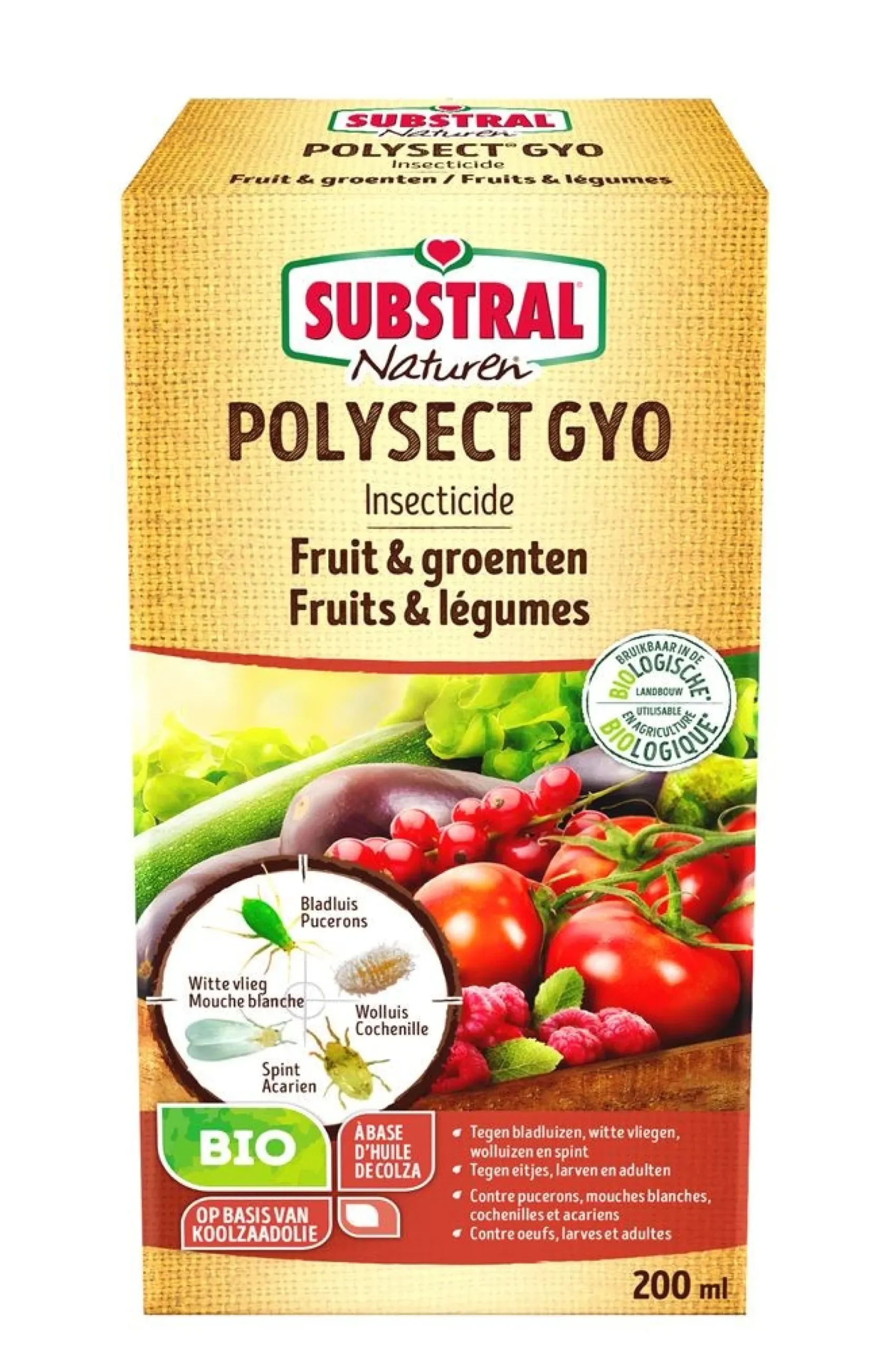 Insecten|Ecocheques|ohgreen Naturen Polysect Gyo Bio voor bestrijding van schadelijke insecten in de moestuin