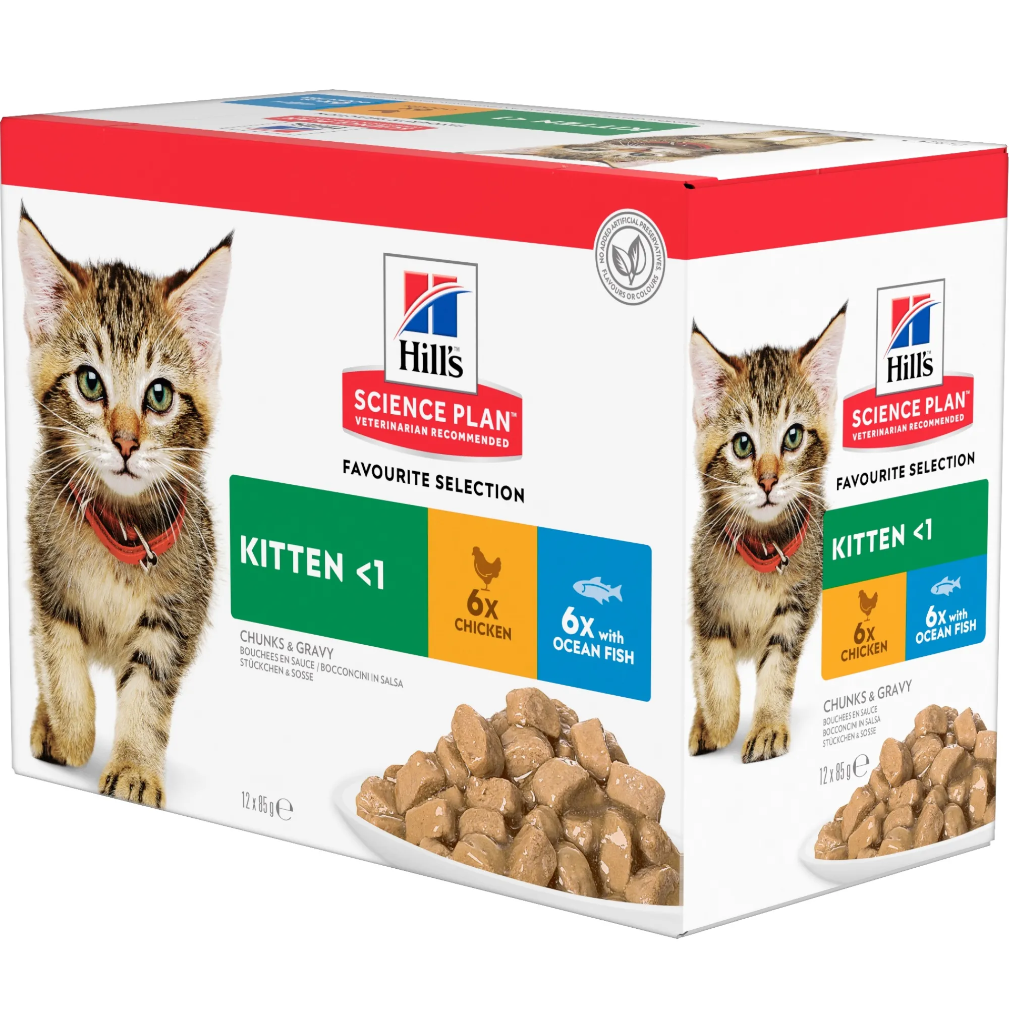 Kat Voeding|ohgreen Natvoer voor katten science plan kitten kip en zeevis 85g multipack