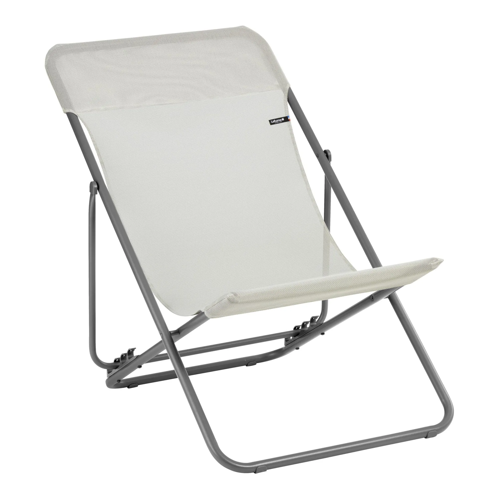 Tuinmeubelen|ohgreen Opvouwbaar ligbed met meerdere standen seigle beige