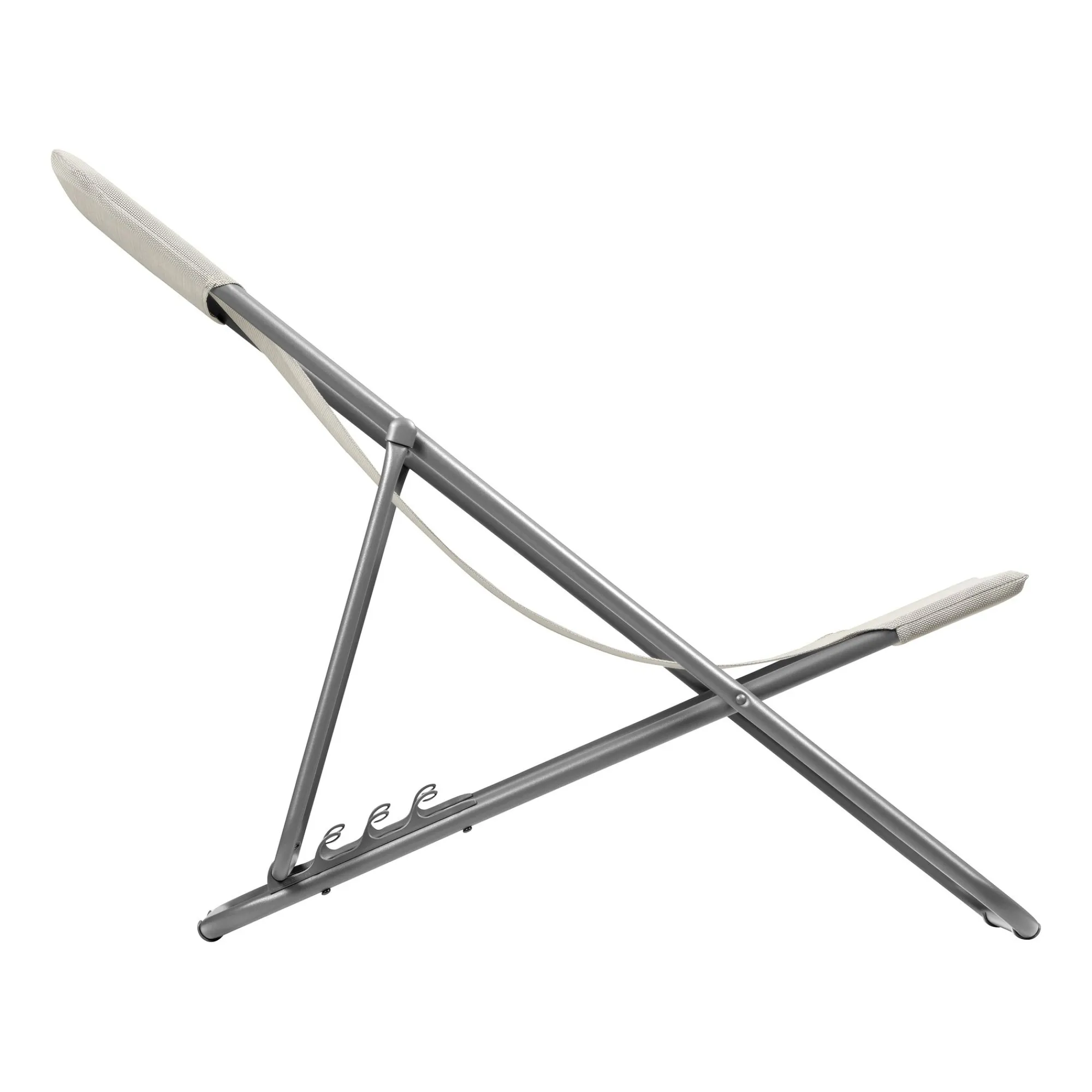 Tuinmeubelen|ohgreen Opvouwbaar ligbed met meerdere standen seigle beige