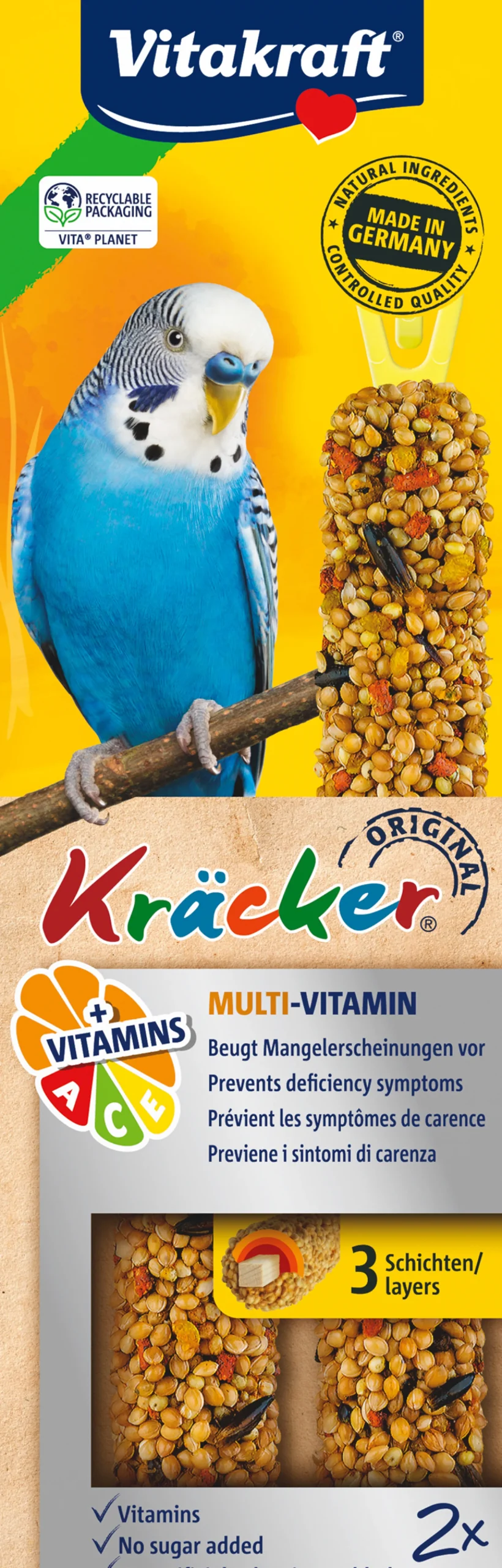 Vogels Voeding|ohgreen Parkietenkracker multivitamin 2in1