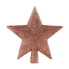 Kerstornamenten|ohgreen Piek ster glitter oudroze