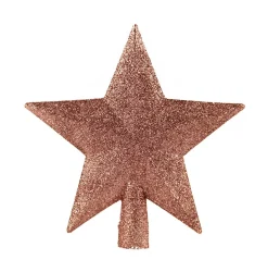 Kerstornamenten|ohgreen Piek ster glitter oudroze