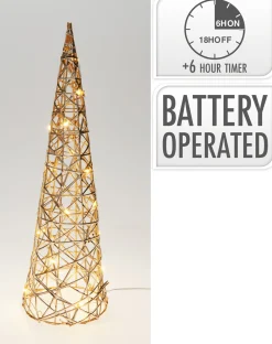 Deco Verlichting Binnen|ohgreen Piramide 40cm met led