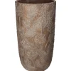 Potten En Vazen|ohgreen Planter paardebloem beton goud 21x21x40cm