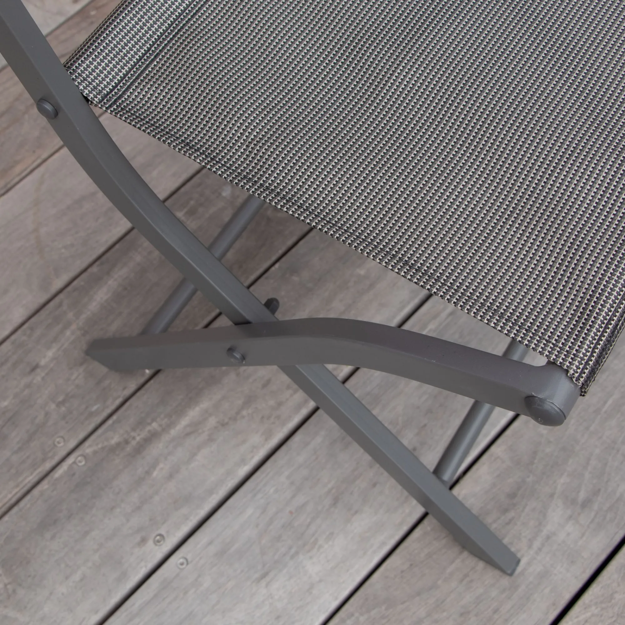 Tuinmeubelen|ohgreen Plooistoel Modulo grijs antraciet