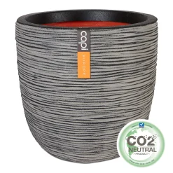 Kunststof|Ecocheques|ohgreen Pot bol rib 54x52 antraciet