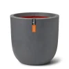 Kunststof|ohgreen Pot bol smooth 54x52 d.grijs