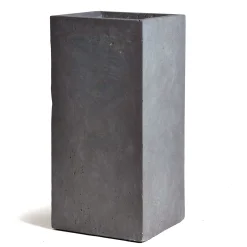 Aardewerk|ohgreen Pot Clayfibre kubiek hoog w40h78