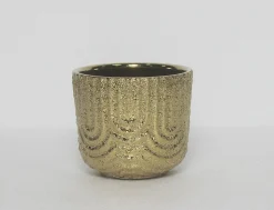 Potten En Vazen|ohgreen Pot plating gold 11x9cm