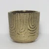 Potten En Vazen|ohgreen Pot plating gold 17x16cm