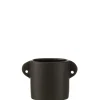 Sfeermakers|ohgreen Pot renaissance keramiek zwart (16.5x8.5x11.5cm)