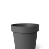 Kunststof|Ecocheques|ohgreen Pot rond happy 18 cm antraciet