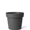 Kunststof|Ecocheques|ohgreen Pot rond happy 25 cm antraciet