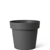 Kunststof|Ecocheques|ohgreen Pot rond happy 30h 23 cm antraciet