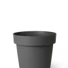 Kunststof|Ecocheques|ohgreen Pot rond happy 35h 29 cm antraciet
