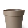 Kunststof|Ecocheques|ohgreen Pot rond happy met wielen 50h 41 taupe