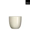 Potten En Vazen|ohgreen POT ROND TUSCA H14D14.5 CREME ES/13