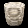 Potten En Vazen|ohgreen Pot round balloon stripe ww d20h19cm